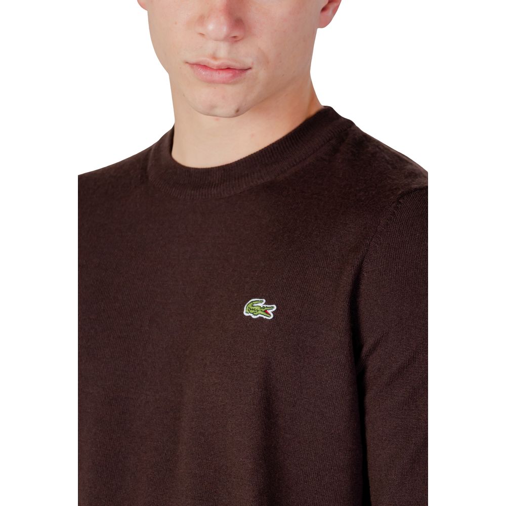 Lacoste Brown Wool Sweatshirt