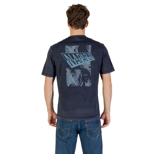 Napapijri Blue Cotton T-Shirt