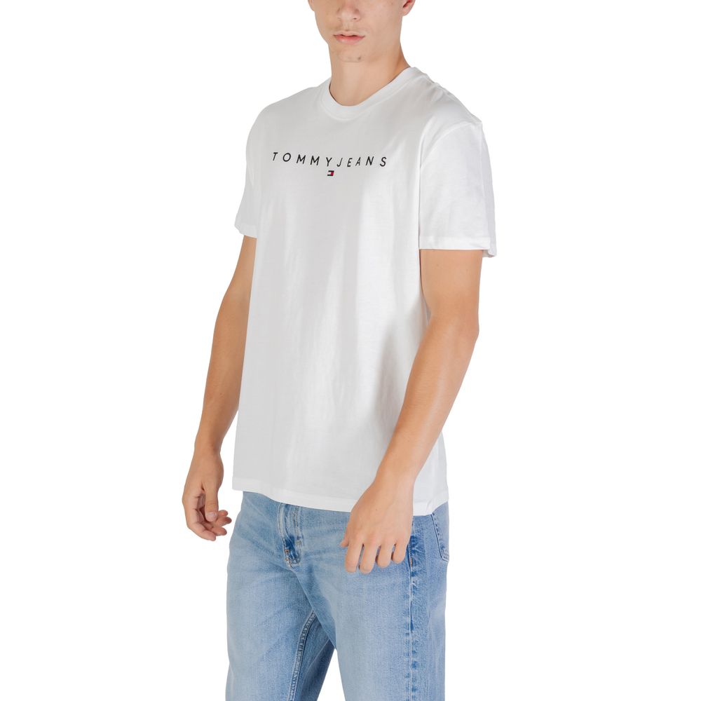 Tommy Hilfiger Jeans White Recycled Cotton T-Shirt