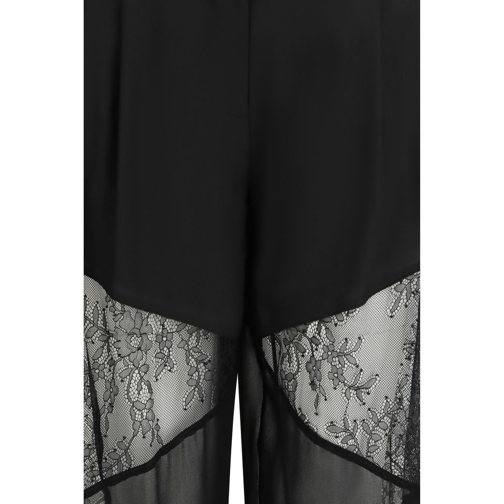 PINKO Black Polyester Casual Pants