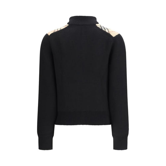 Burberry Black Wool Cardigan