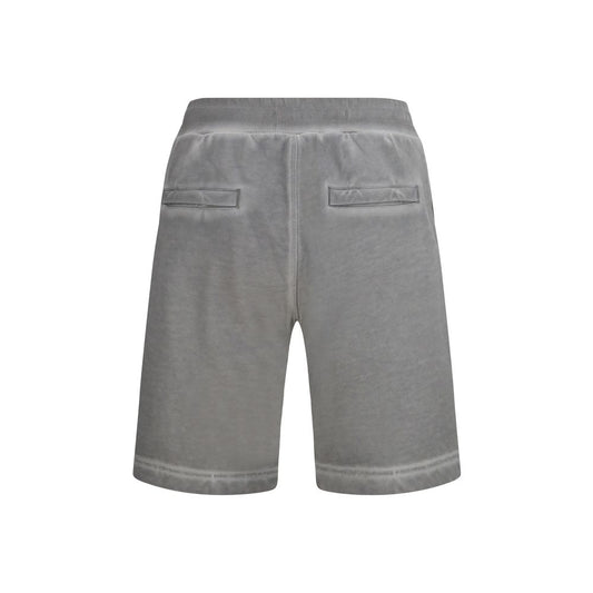 Diesel Gray Cotton Bermuda Shorts