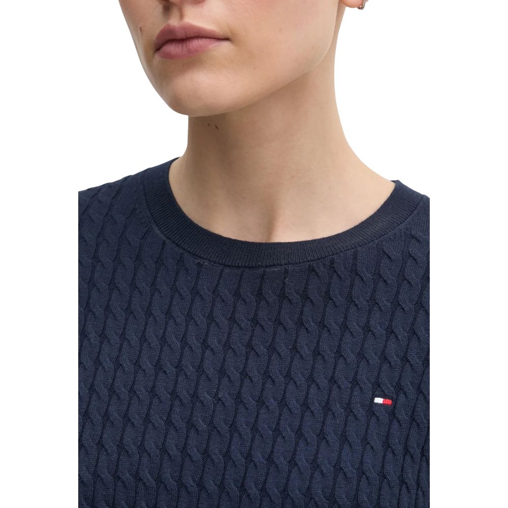 Tommy Hilfiger Blue Recycled Cotton Sweatshirt