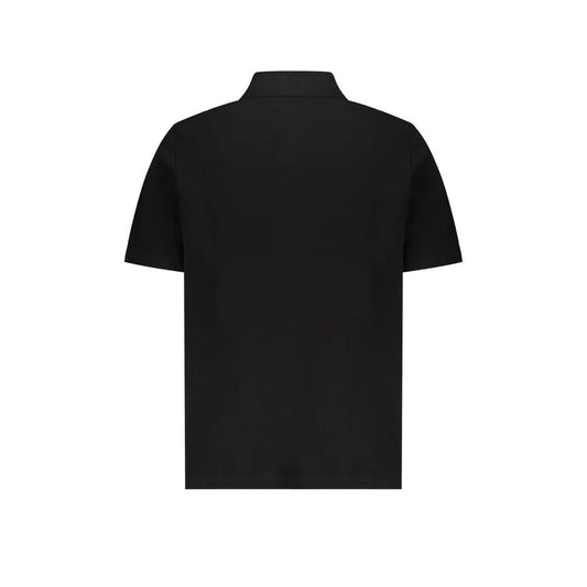 Balmain Black Cotton Polo Shirt