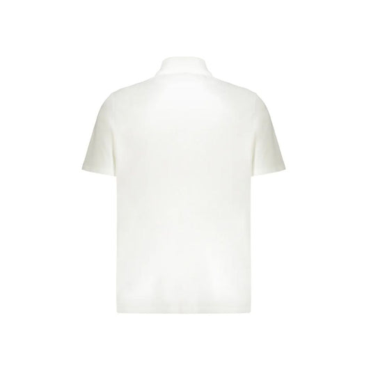 Balmain White Cotton Polo Shirt