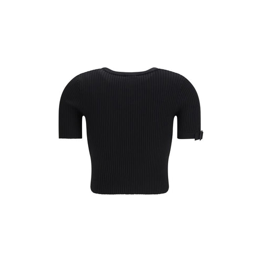 Courrèges Black Viscose Top