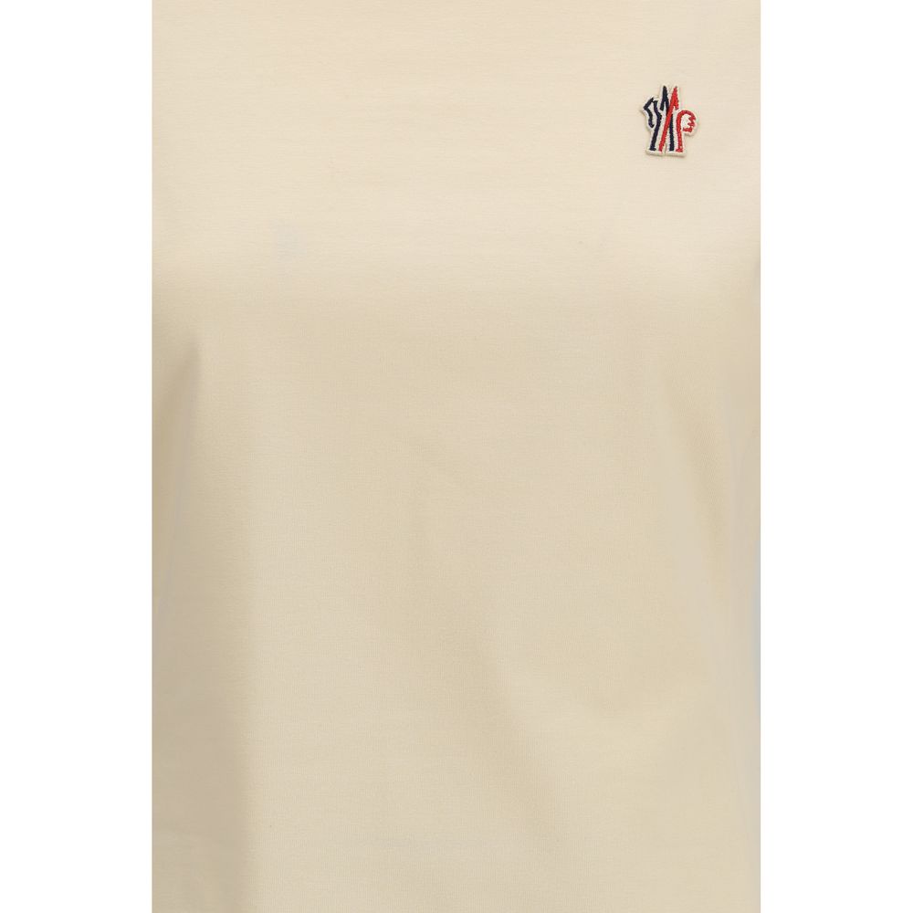 Moncler Grenoble Beige Cotton T-Shirt