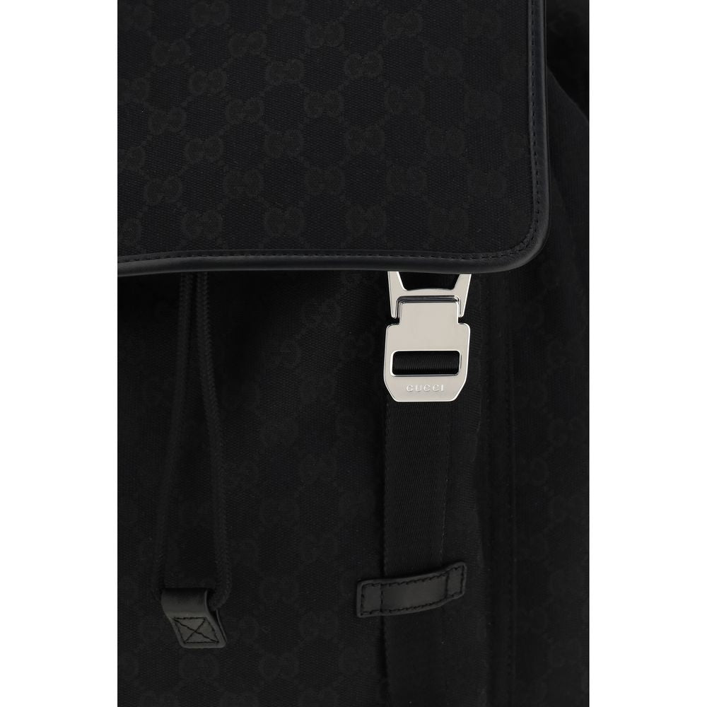 Gucci Black Fabric Backpack