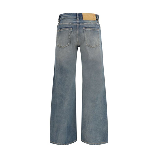 MM6 Blue Cotton Relaxed Fit Jeans