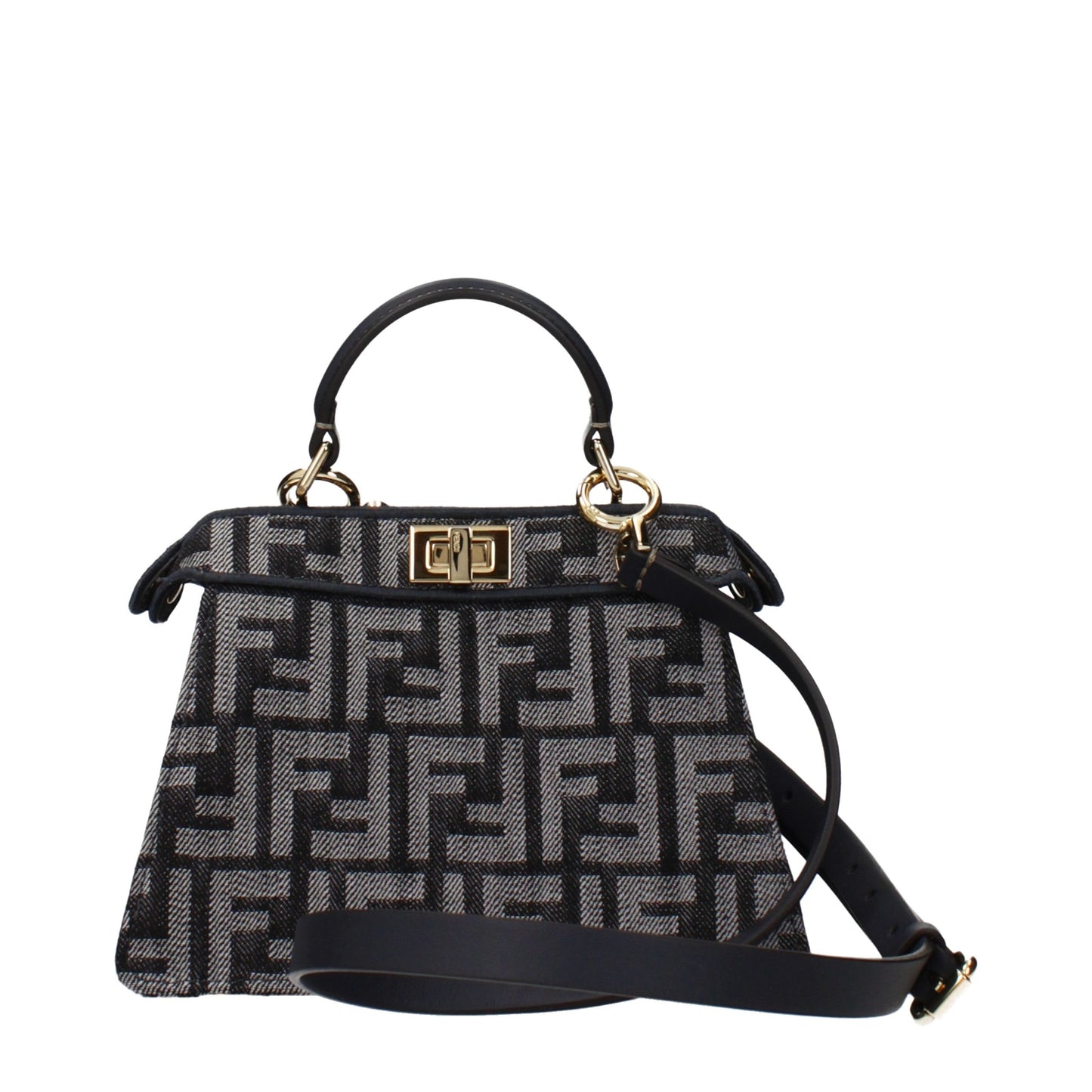 Fendi Black Fabric Handbag