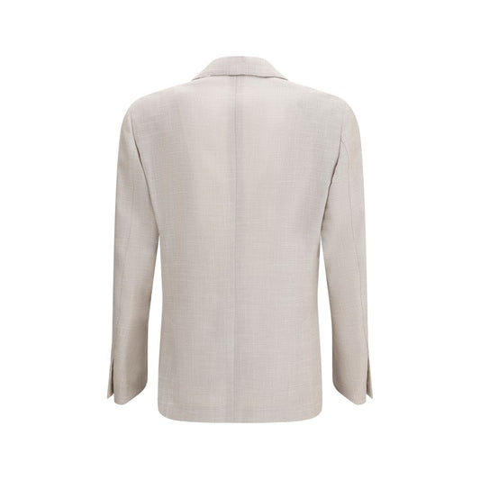 Lardini Beige Silk Blazer