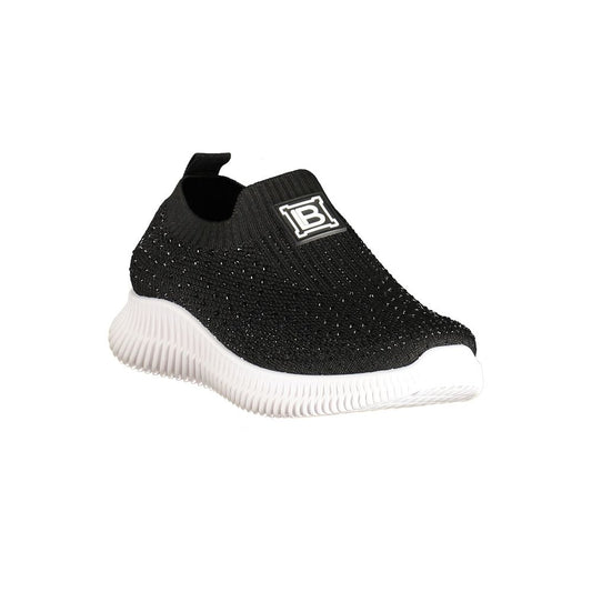 Laura Biagiotti Black Polyester Athletic Sneakers