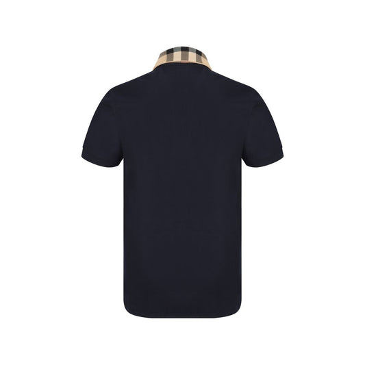 Burberry Blue Cotton Polo Shirt