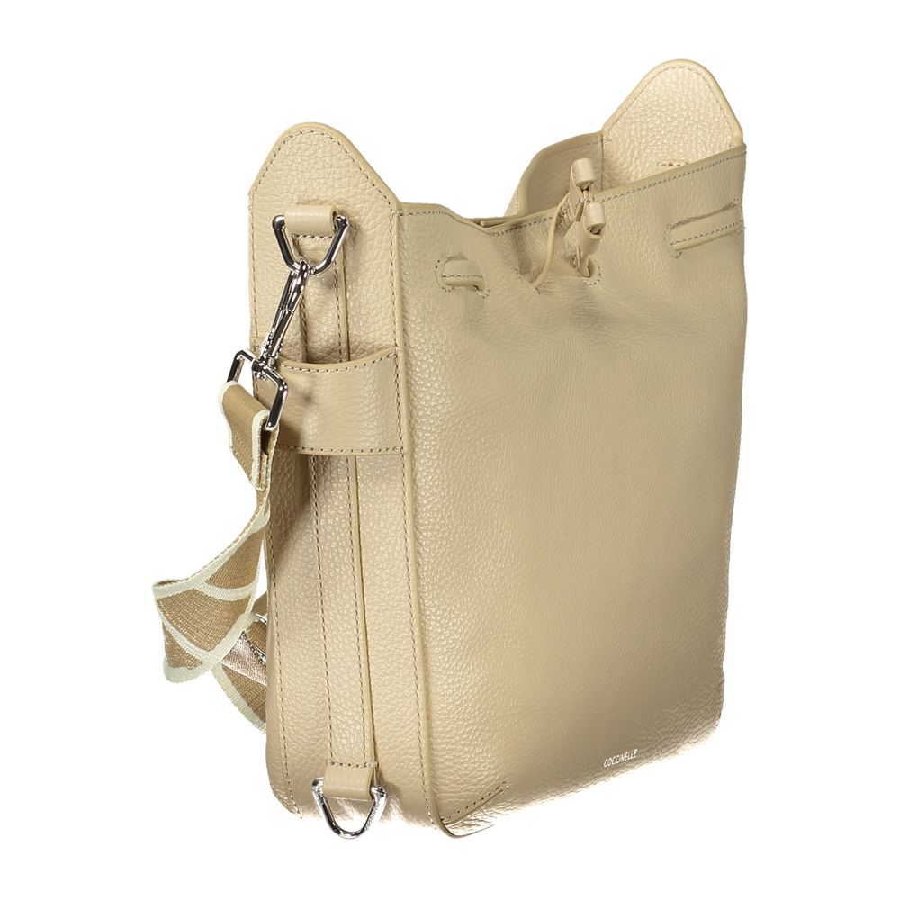 Coccinelle Beige Leather Women Handbag