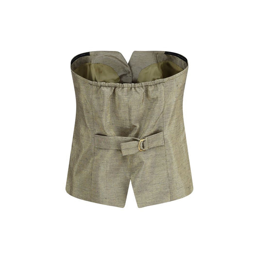 Forte_Forte Gold Cotton T-Shirt