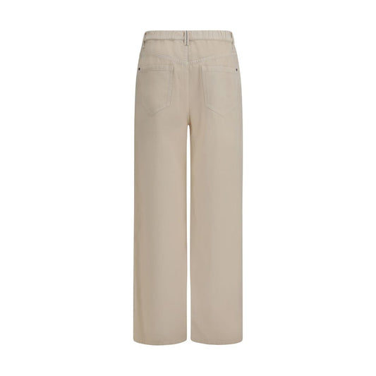 Brunello Cucinelli Beige Cotton Casual Pants