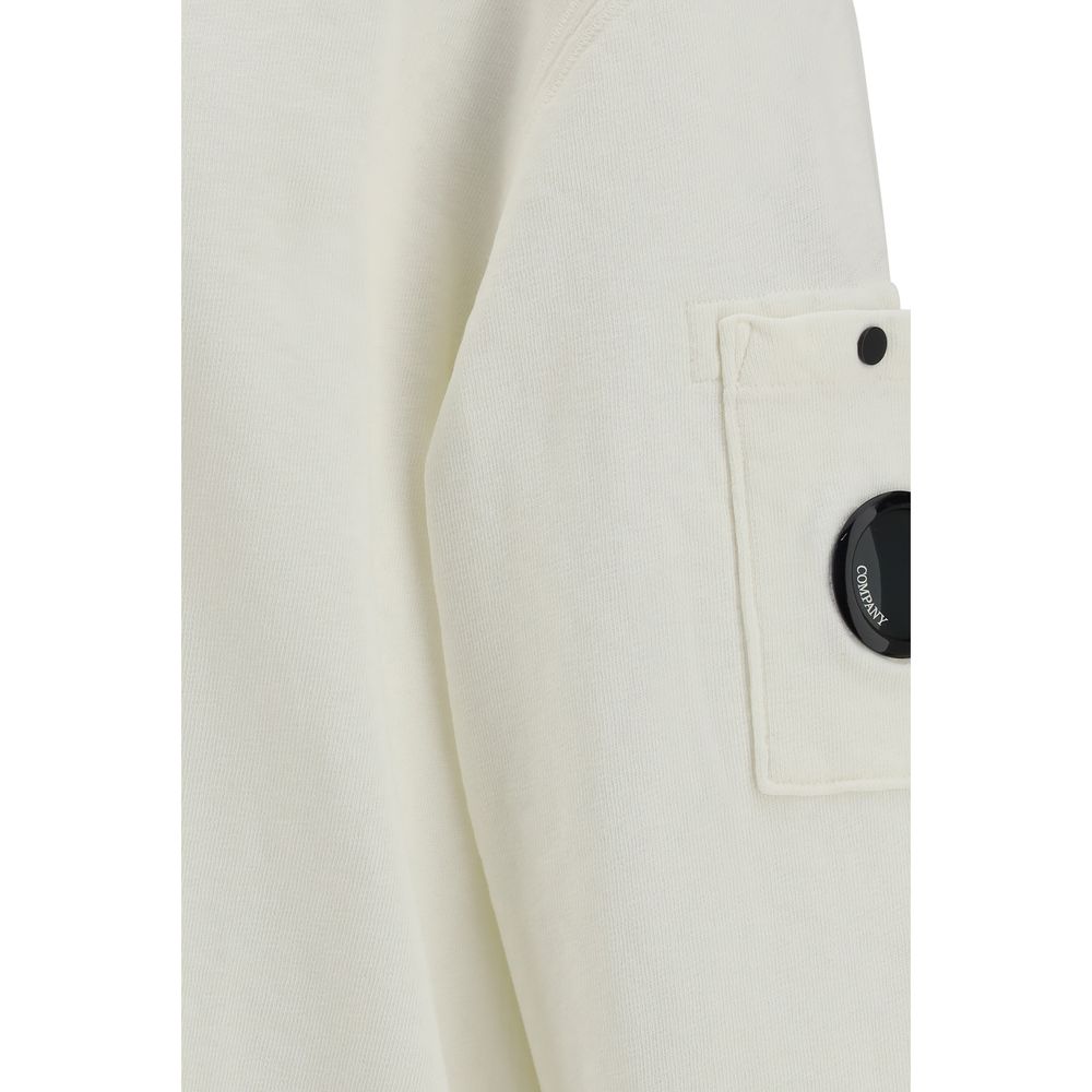 C.P. Company White Cotton Sweatshirt