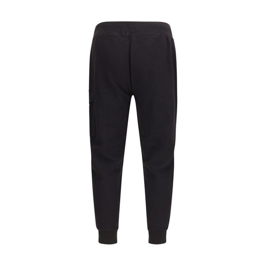 C.P. Company Black Cotton Cargo Pants