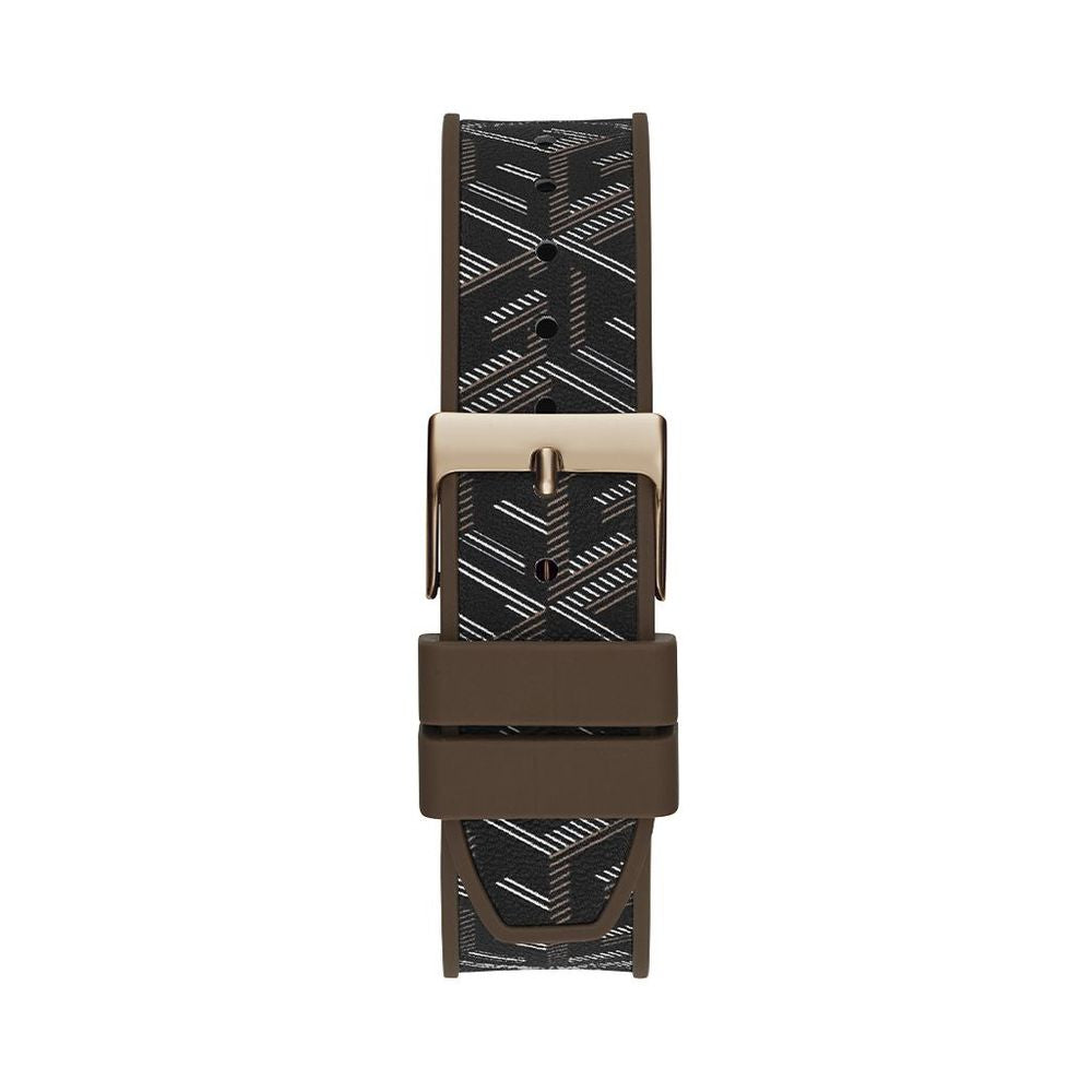 Guess Brown Synthetic Dress Watch