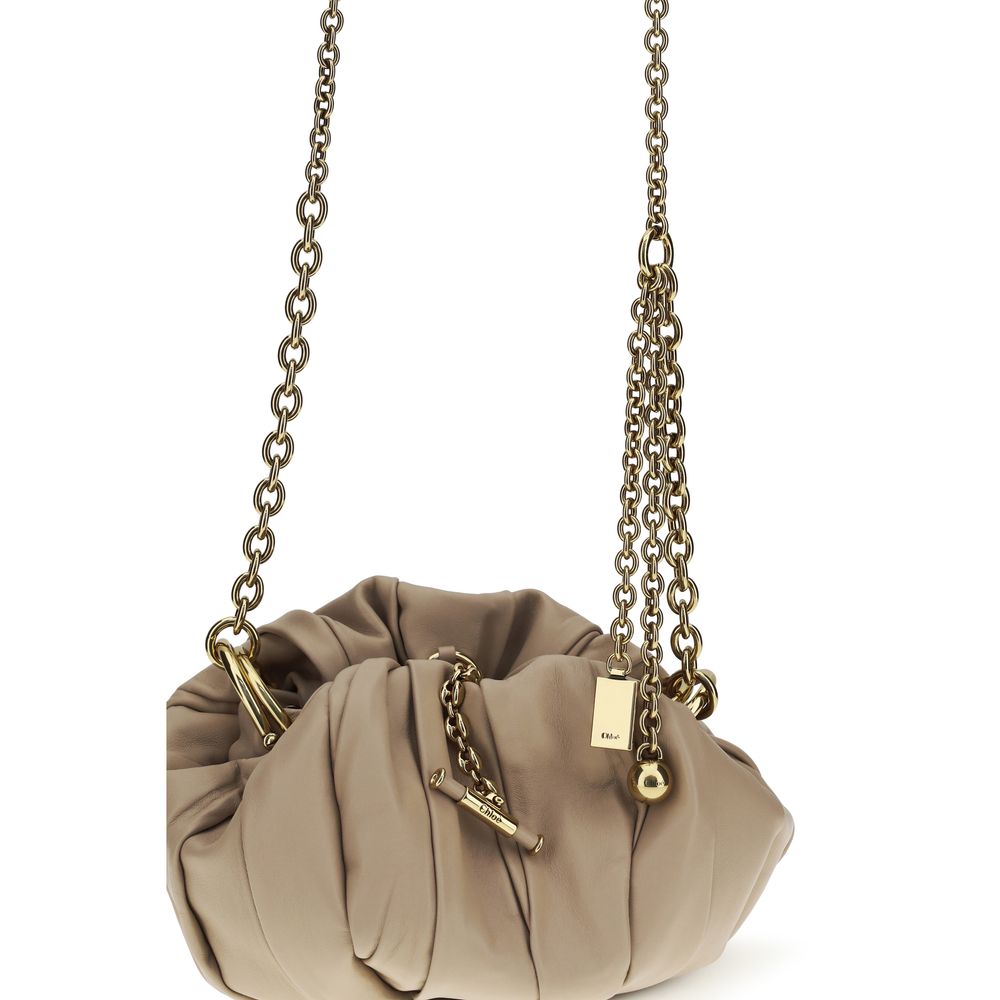 Chloé Beige Lamb Ovis Aries Aries Shoulder Bag