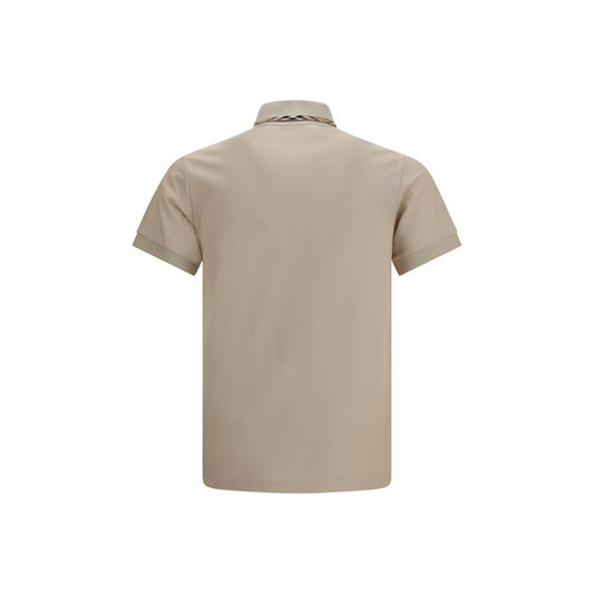 Burberry Beige Cotton Polo Shirt