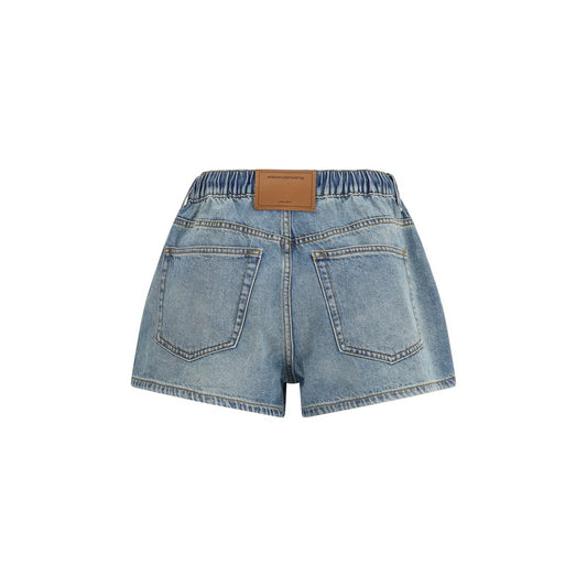 Alexander Wang Blue Cotton Bermuda Shorts