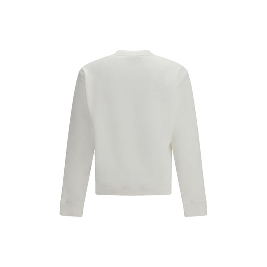 Ami Paris White Cotton Sweatshirt