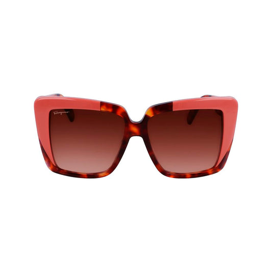 Ferragamo Multicolor Acetate Sunglasses