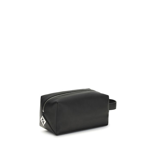Fendi Black Calf Leather Bos Taurus Luggage And Travel