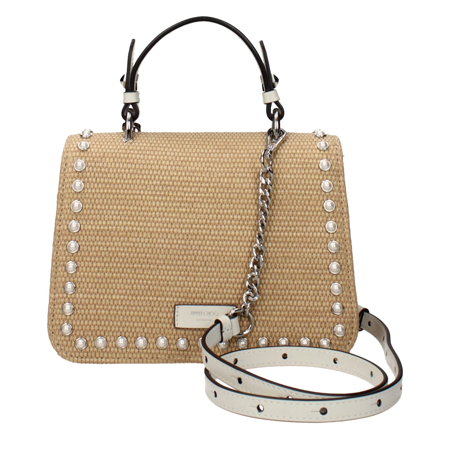 Jimmy Choo Beige Raffia Handbag