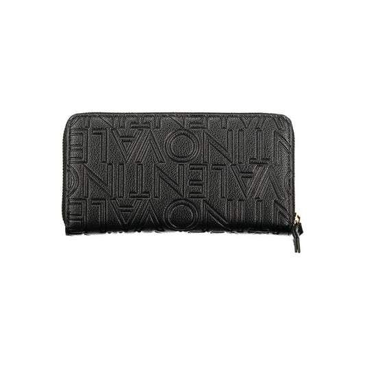 Valentino Black Polyurethane Womens Wallet