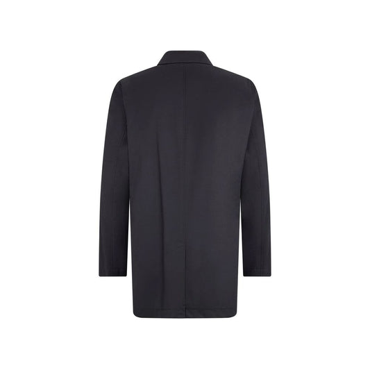 Herno Black Cotton Coat