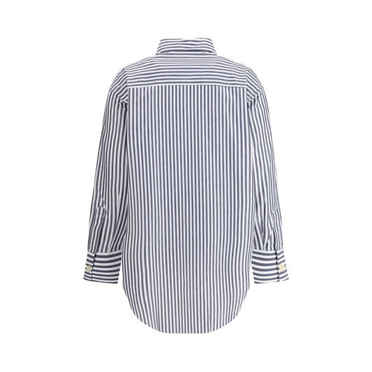 Deperlu Blue Cotton Shirt