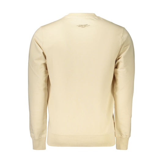 Coveri Moving Beige Cotton Men's Sweatshirt