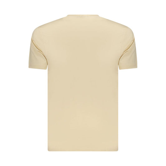 Coveri Moving Beige Cotton Men's T-Shirt