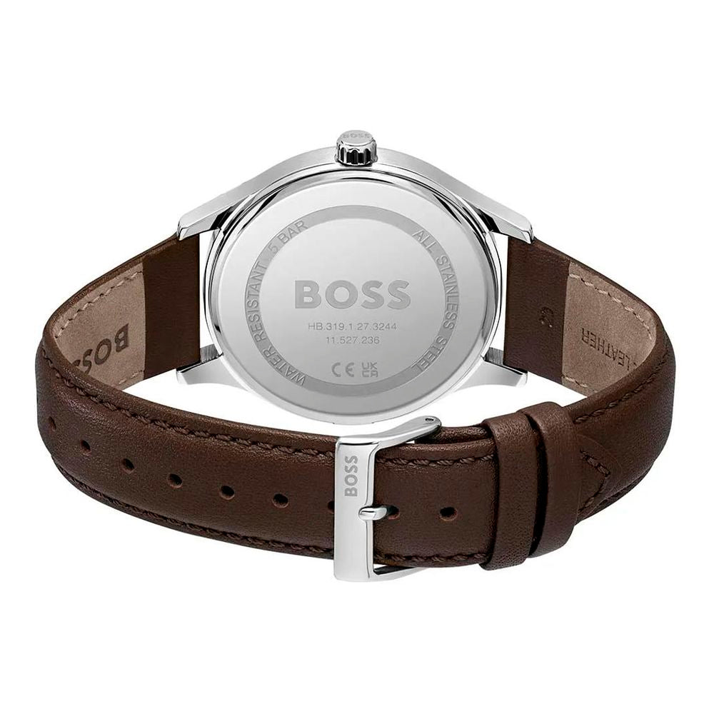 Hugo Boss Brown Leather Dress Watch