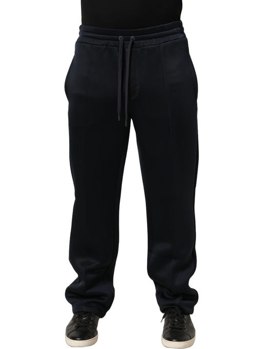 Dolce & Gabbana Black Polyester Jogger Men Sweatpants Pants