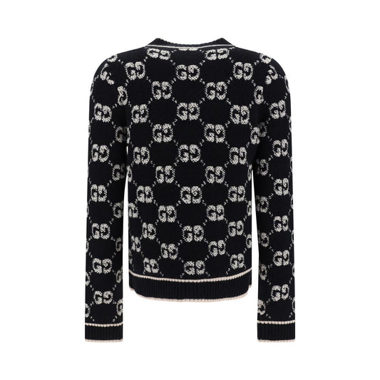 Gucci Black Wool Oves Aries Cardigan