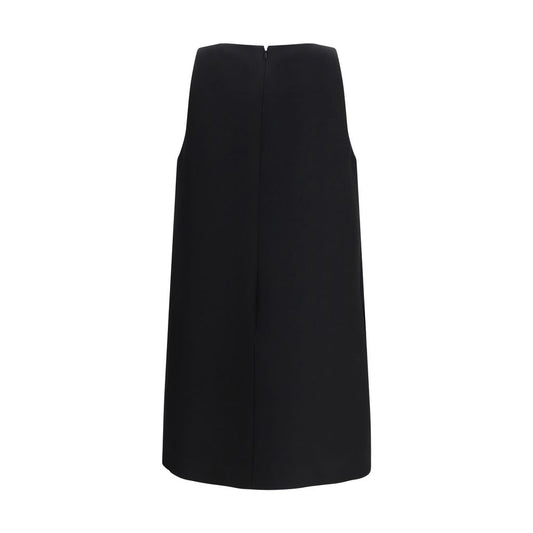 Valentino Black Wool Oves Aries Cocktail Dress