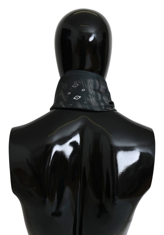 Costume National Blue Foulard Silk Women Scarf