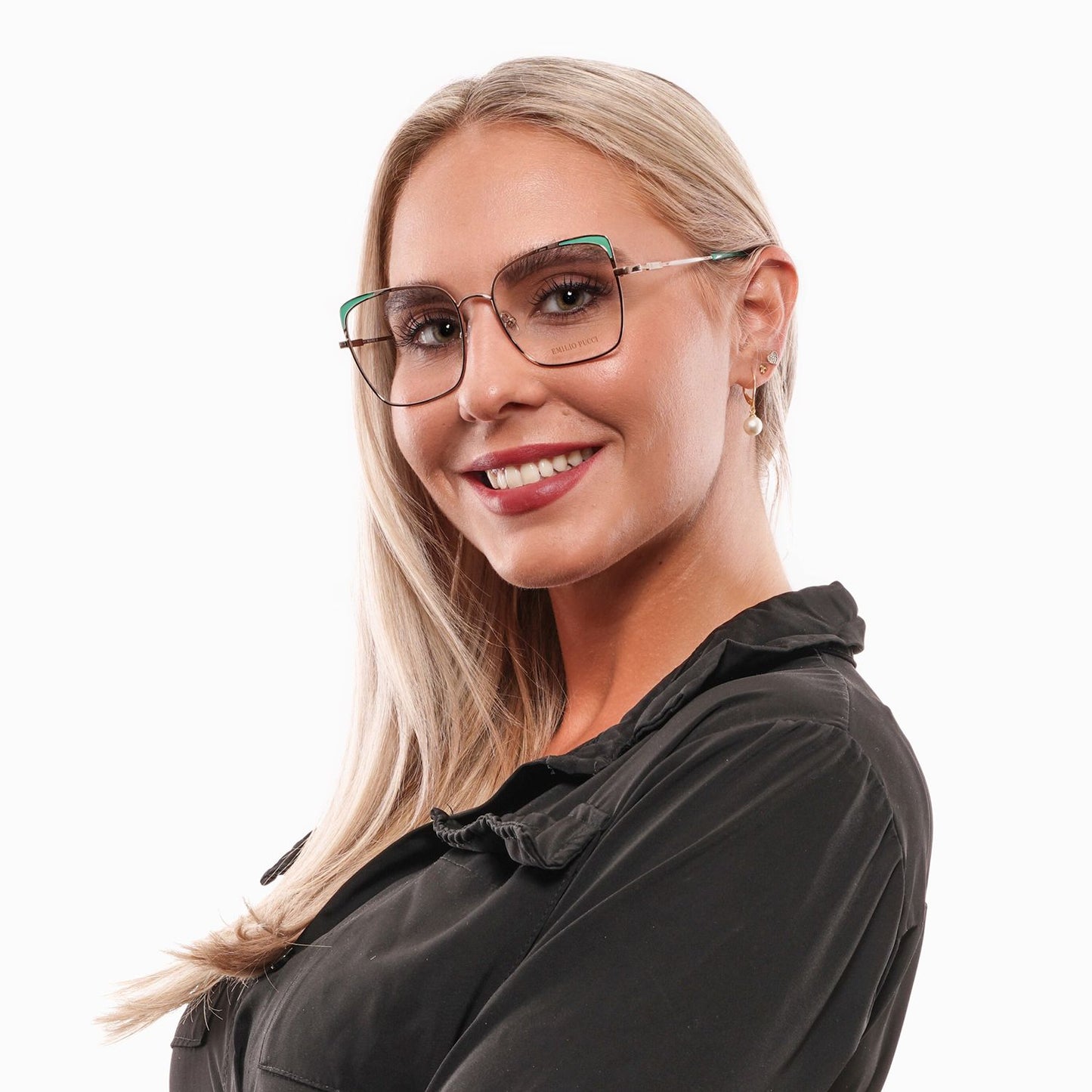 Emilio Pucci Gold Women Optical Frames