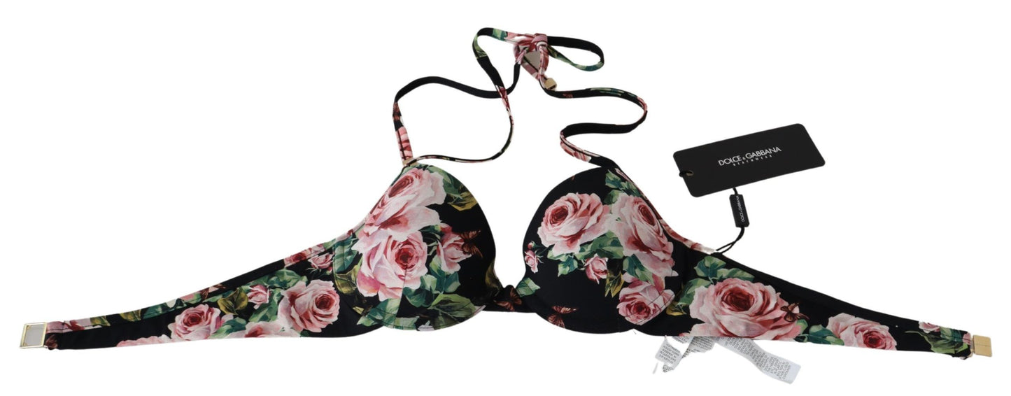 Dolce & Gabbana Floral Romance Bikini Top Swimwear