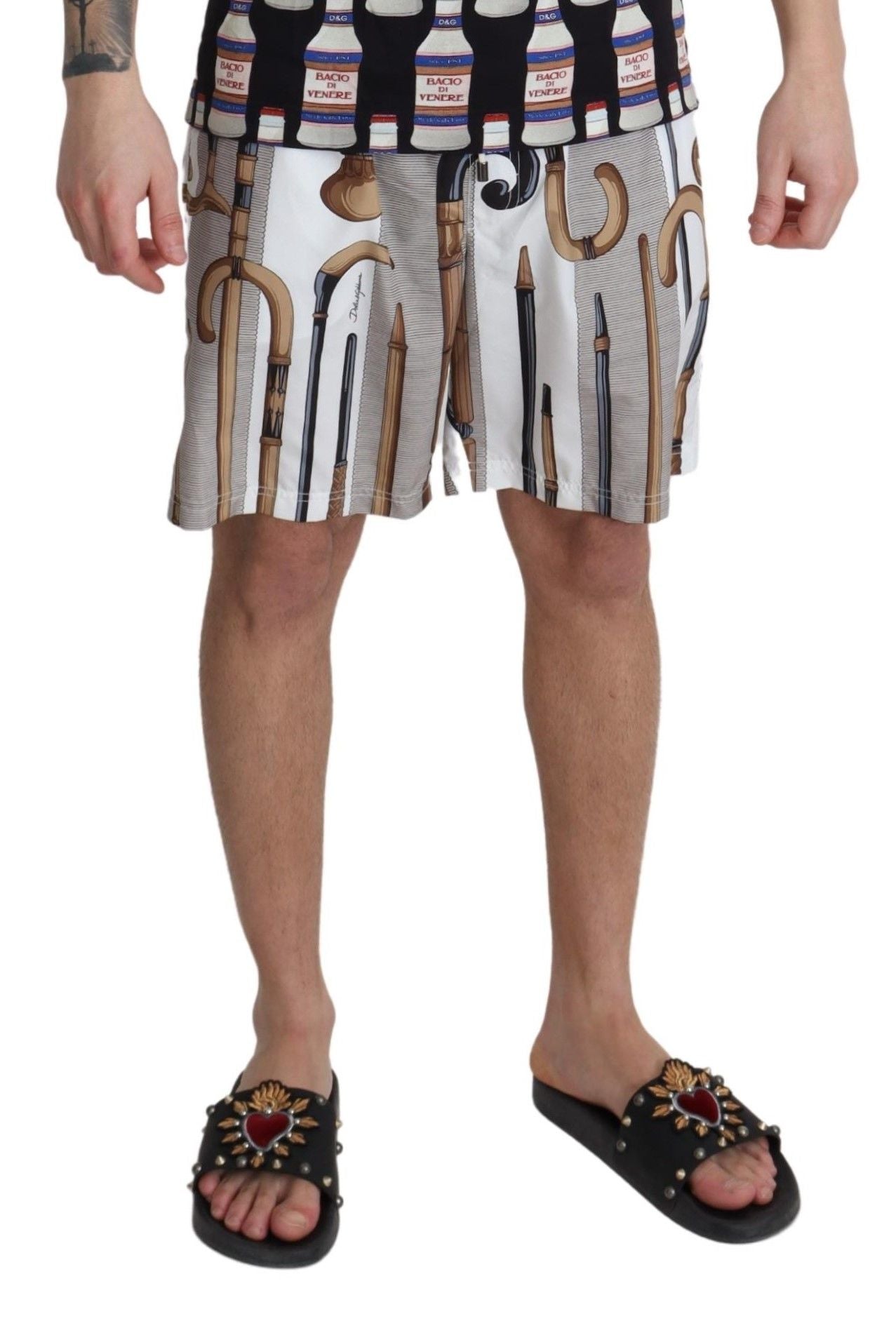Dolce & Gabbana Royalty-Inspired Swim Shorts – Exquisite Comfort