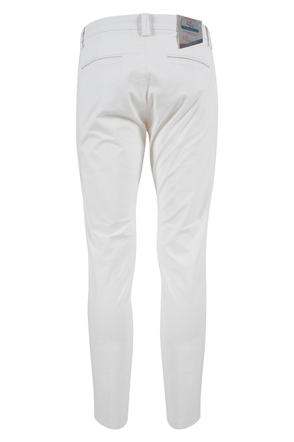 Yes Zee White Cotton Men's Chino Pants