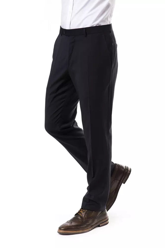Uominitaliani Gray Wool Men Pants