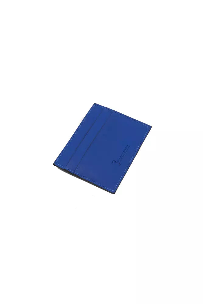Billionaire Italian Couture Blue Leather Men Wallet
