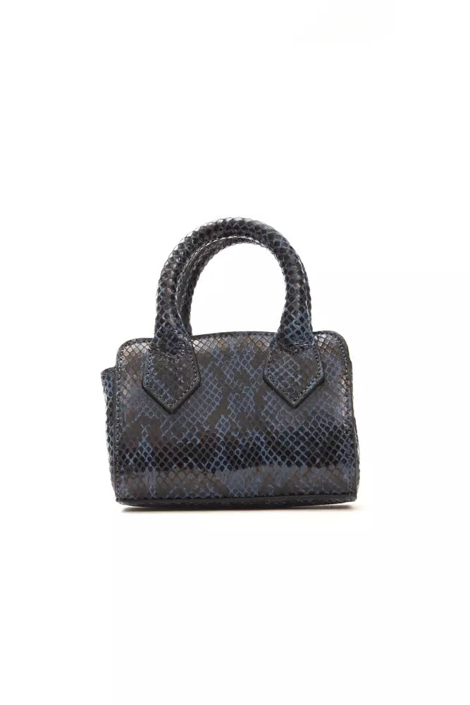 Pompei Donatella Blue Leather Women Shoulder Bag