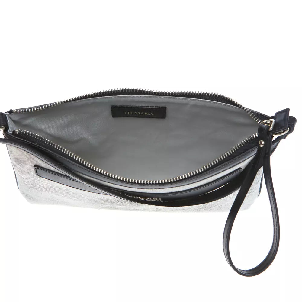 Trussardi White Leather Women Crossbody Bag