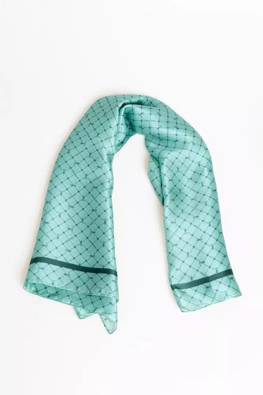 Trussardi Light Blue Silk Scarf