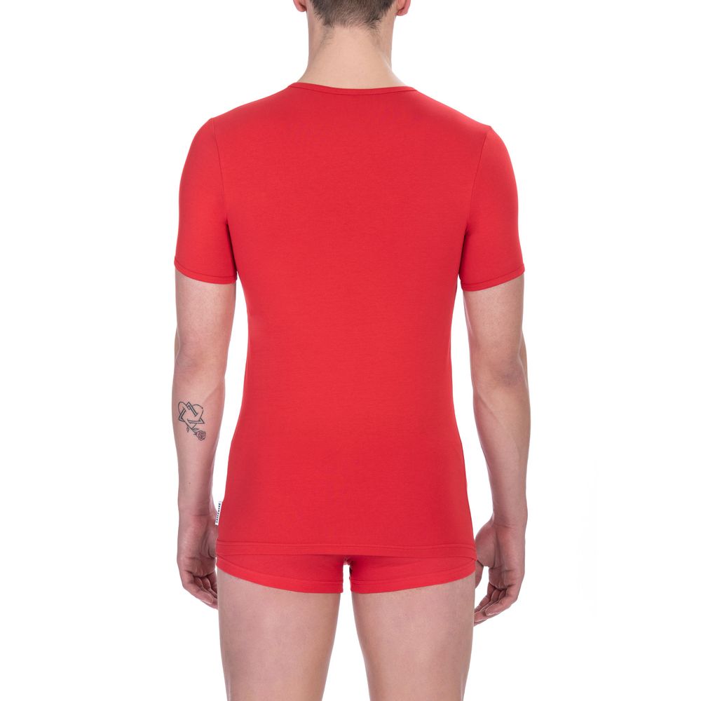 Bikkembergs Red Cotton T-Shirt